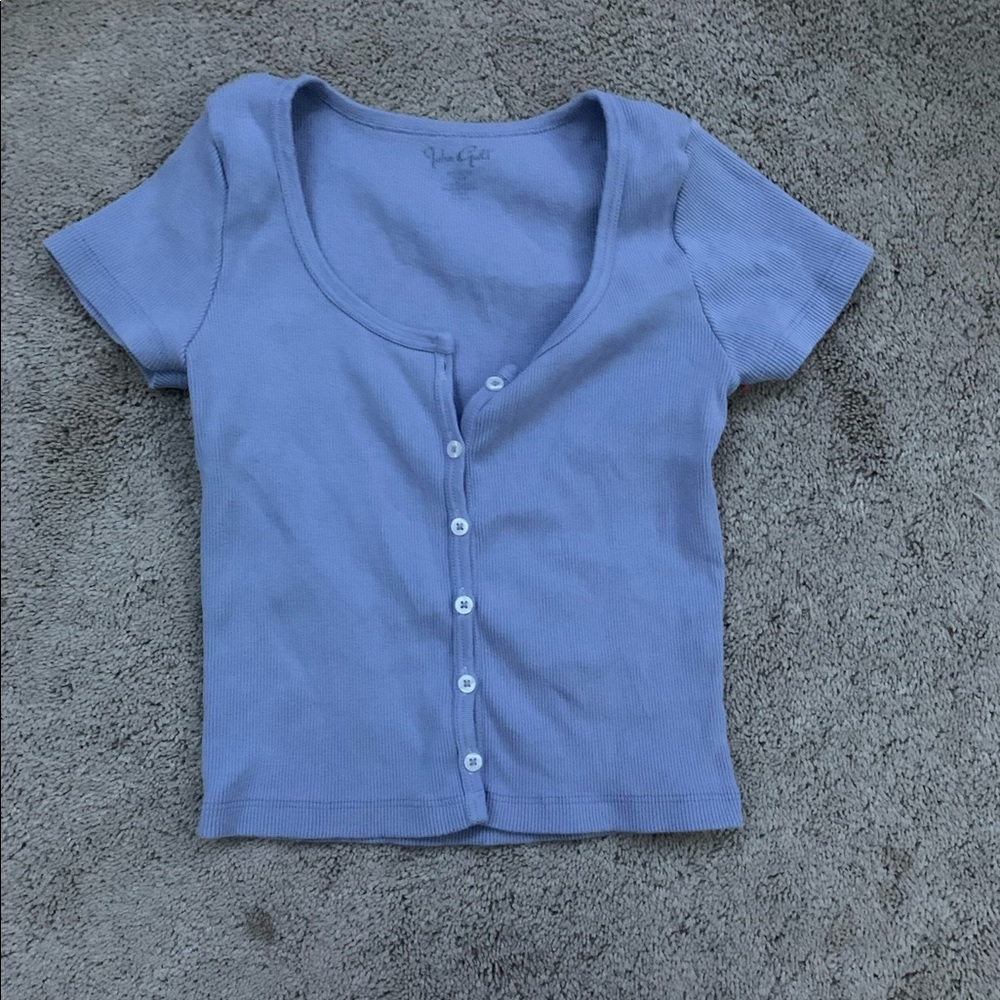 light purple john galt button shirt